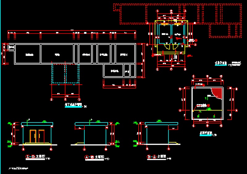 广州一层<a href=https://www.yitu.cn/sketchup/yiyuan/index.html target=_blank class=infotextkey><a href=https://www.yitu.cn/su/7276.html target=_blank class=infotextkey>医院</a></a>污<a href=https://www.yitu.cn/su/5628.html target=_blank class=infotextkey>水</a>处理机房、氧气站建筑施工图