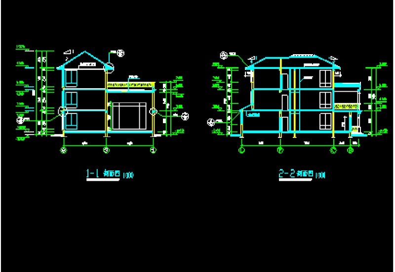 某农村<a href=https://www.yitu.cn/su/6998.html target=_blank class=infotextkey>瓦</a>房屋顶别墅建筑cad方案<a href=https://www.yitu.cn/su/7590.html target=_blank class=infotextkey>设计</a>施工<a href=https://www.yitu.cn/su/7937.html target=_blank class=infotextkey>图纸</a>