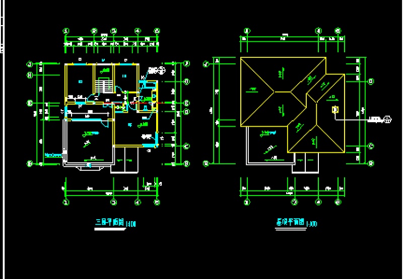 某农村<a href=https://www.yitu.cn/su/6998.html target=_blank class=infotextkey>瓦</a>房屋顶别墅建筑cad方案<a href=https://www.yitu.cn/su/7590.html target=_blank class=infotextkey>设计</a>施工<a href=https://www.yitu.cn/su/7937.html target=_blank class=infotextkey>图纸</a>