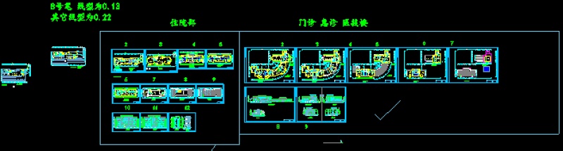 某赣东北风格中<a href=https://www.yitu.cn/sketchup/yiyuan/index.html target=_blank class=infotextkey><a href=https://www.yitu.cn/su/7276.html target=_blank class=infotextkey>医院</a></a>规划建筑<a href=https://www.yitu.cn/su/7590.html target=_blank class=infotextkey>设计</a>方案CAD（扩初）