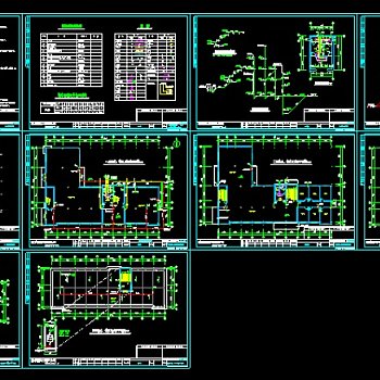 某综合办公楼给排水消防全套CAD施工设计图纸