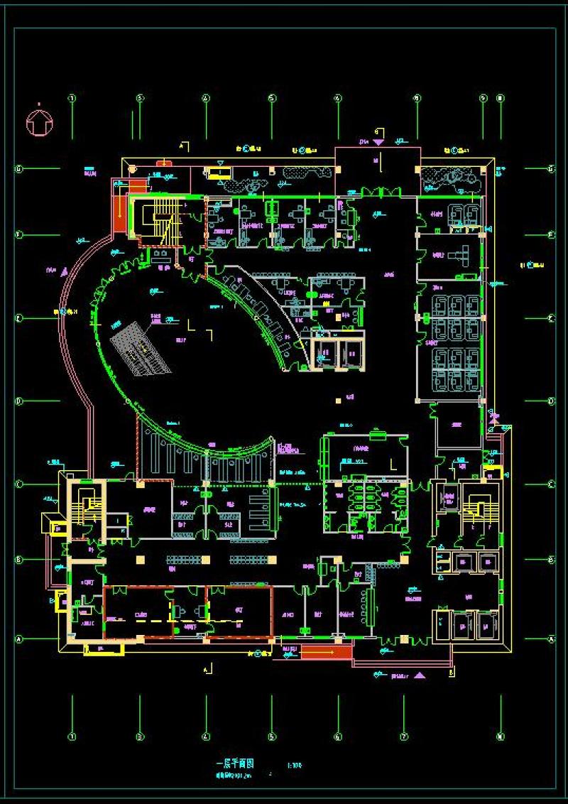 某十六层大型综合<a href=https://www.yitu.cn/sketchup/yiyuan/index.html target=_blank class=infotextkey><a href=https://www.yitu.cn/su/7276.html target=_blank class=infotextkey>医院</a></a>建筑cad<a href=https://www.yitu.cn/su/7590.html target=_blank class=infotextkey>设计</a>施工图