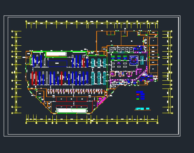 某大型<a href=https://www.yitu.cn/su/7175.html target=_blank class=infotextkey>超市</a><a href=https://www.yitu.cn/su/7392.html target=_blank class=infotextkey>平面</a><a href=https://www.yitu.cn/su/7590.html target=_blank class=infotextkey>设计</a>施工CAD<a href=https://www.yitu.cn/su/7937.html target=_blank class=infotextkey>图纸</a>