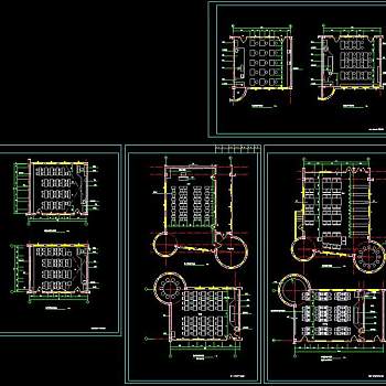 某小学教学楼各教室cad设计平面方案图