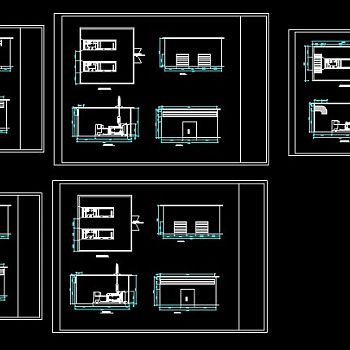 某柴油发电机房设计cad详细图纸