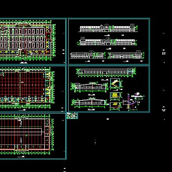 现代农贸市场设计全套cad施工图