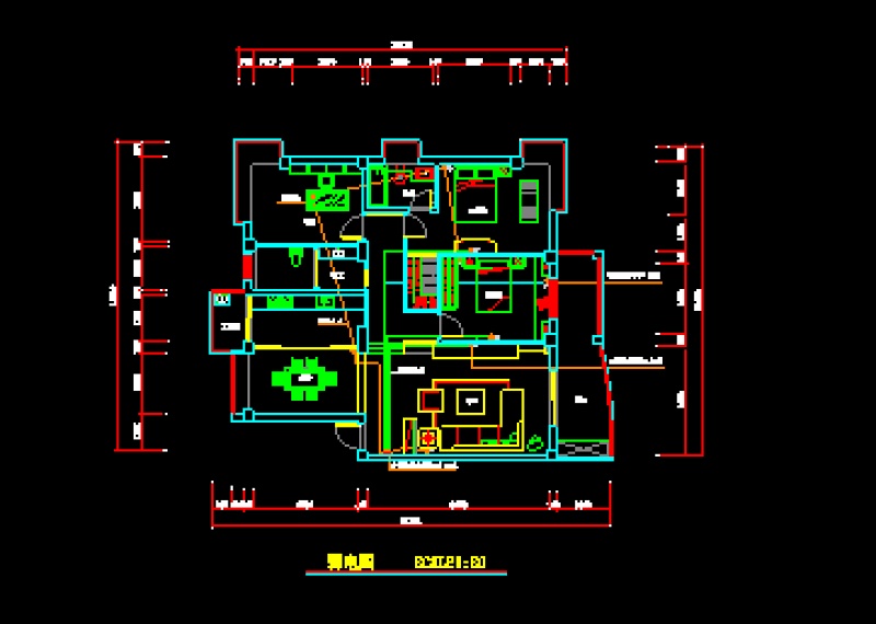 某家装电路cad<a href=https://www.yitu.cn/su/7590.html target=_blank class=infotextkey>设计</a>施工方案<a href=https://www.yitu.cn/su/7937.html target=_blank class=infotextkey>图纸</a>