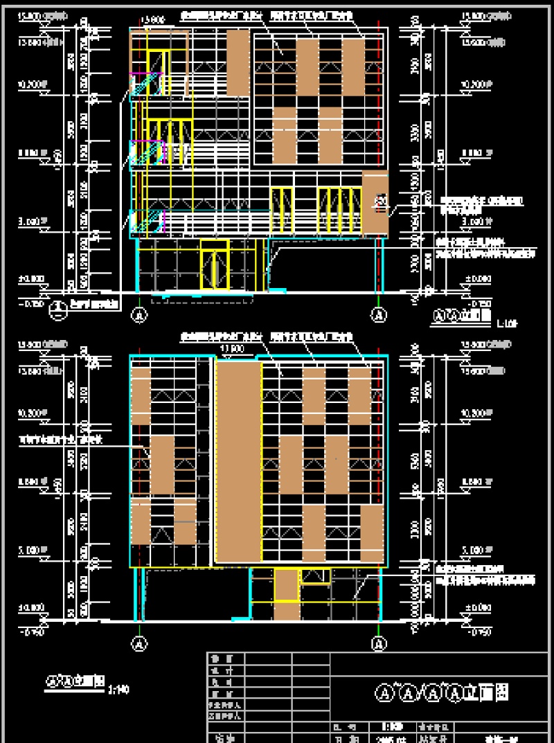 某高档别墅全套CAD建筑施工<a href=https://www.yitu.cn/su/7590.html target=_blank class=infotextkey>设计</a>图带效果图