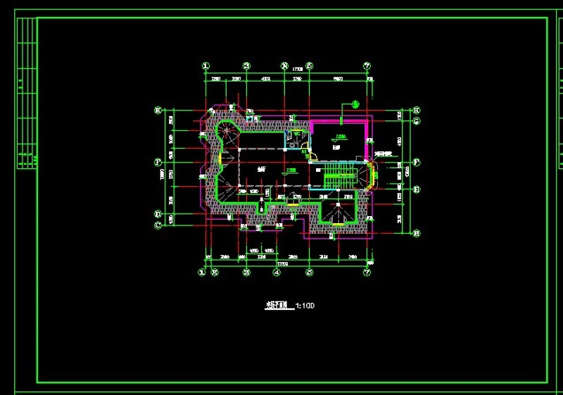 某<a href=https://www.yitu.cn/su/7872.html target=_blank class=infotextkey>地</a>区某类型别墅<a href=https://www.yitu.cn/su/7590.html target=_blank class=infotextkey>设计</a>cad建筑结构图带效果图