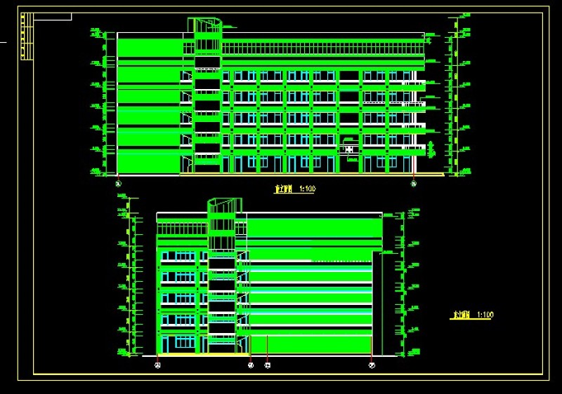 某<a href=https://www.yitu.cn/su/7872.html target=_blank class=infotextkey>地</a>区某多层教学<a href=https://www.yitu.cn/su/8159.html target=_blank class=infotextkey>楼</a><a href=https://www.yitu.cn/su/7590.html target=_blank class=infotextkey>设计</a>cad建施图