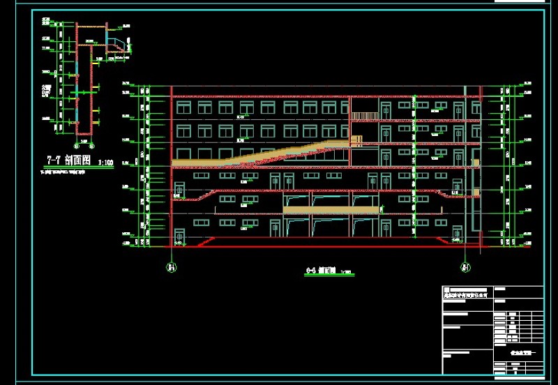 某<a href=https://www.yitu.cn/su/7872.html target=_blank class=infotextkey>地</a>区某<a href=https://www.yitu.cn/sketchup/xuexiao/index.html target=_blank class=infotextkey>学校</a>某教学<a href=https://www.yitu.cn/su/8159.html target=_blank class=infotextkey>楼</a><a href=https://www.yitu.cn/su/7590.html target=_blank class=infotextkey>设计</a>cad建筑大样图