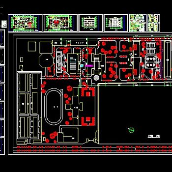 某地区某学校图书馆设计cad建筑施工图