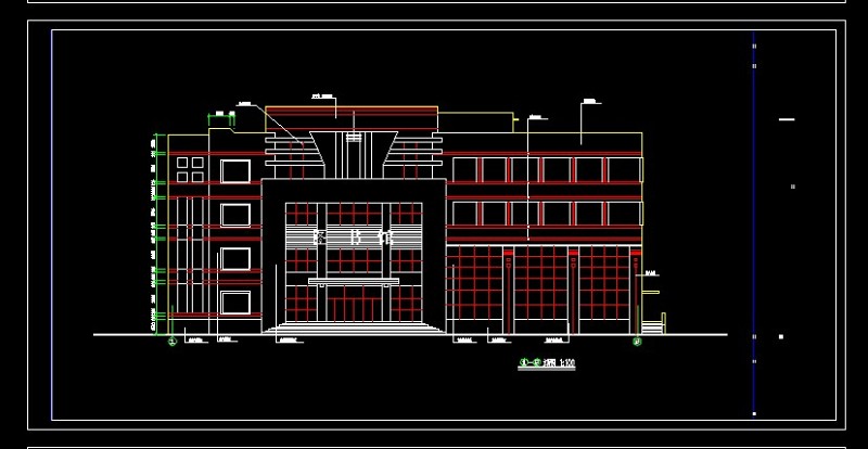 某<a href=https://www.yitu.cn/su/7872.html target=_blank class=infotextkey>地</a>区某<a href=https://www.yitu.cn/sketchup/xuexiao/index.html target=_blank class=infotextkey>学校</a>图书馆<a href=https://www.yitu.cn/su/7590.html target=_blank class=infotextkey>设计</a>cad建筑施工图