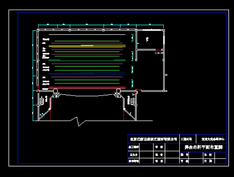 会展文化中心的舞<a href=https://www.yitu.cn/sketchup/taideng/index.html target=_blank class=infotextkey>台灯</a>光<a href=https://www.yitu.cn/su/7590.html target=_blank class=infotextkey>设计</a>CAD详图