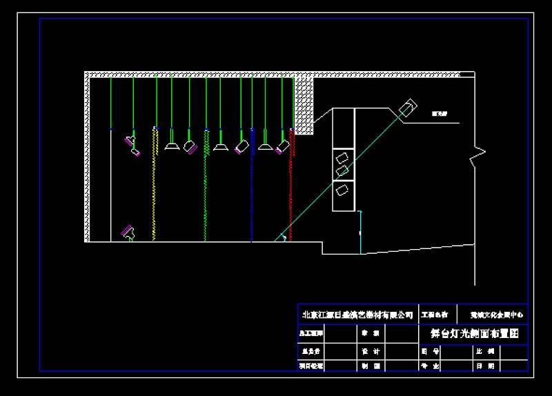 会展文化中心的舞<a href=https://www.yitu.cn/sketchup/taideng/index.html target=_blank class=infotextkey>台灯</a>光<a href=https://www.yitu.cn/su/7590.html target=_blank class=infotextkey>设计</a>CAD详图