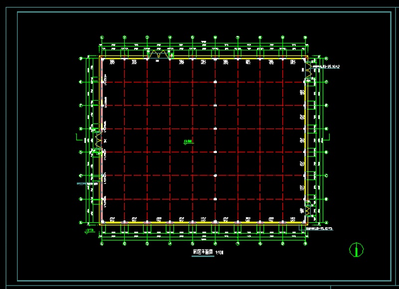 单层<a href=https://www.yitu.cn/su/8096.html target=_blank class=infotextkey>钢结构</a>厂房全套CAD建筑施工详细<a href=https://www.yitu.cn/su/7937.html target=_blank class=infotextkey>图纸</a>