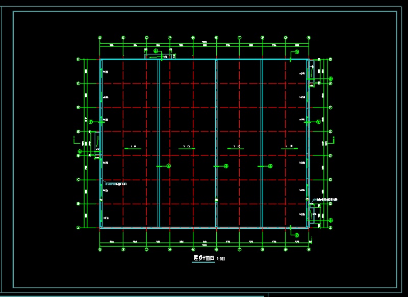 单层<a href=https://www.yitu.cn/su/8096.html target=_blank class=infotextkey>钢结构</a>厂房全套CAD建筑施工详细<a href=https://www.yitu.cn/su/7937.html target=_blank class=infotextkey>图纸</a>