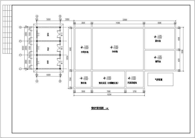 农村污染连片治理污<a href=https://www.yitu.cn/su/5628.html target=_blank class=infotextkey>水</a>处理CAD施工图（含<a href=https://www.yitu.cn/su/7590.html target=_blank class=infotextkey>设计</a>说明）