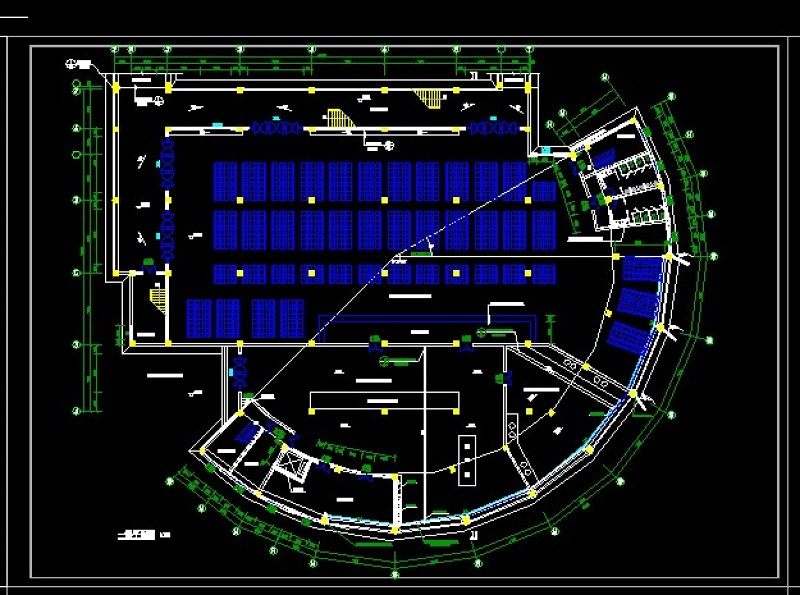 广元外国语<a href=https://www.yitu.cn/sketchup/xuexiao/index.html target=_blank class=infotextkey>学校</a>学生食堂<a href=https://www.yitu.cn/su/7590.html target=_blank class=infotextkey>设计</a>cad建施图