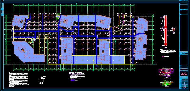 很实用的（无梁<a href=https://www.yitu.cn/su/8159.html target=_blank class=infotextkey>楼</a>盖）某<a href=https://www.yitu.cn/su/7872.html target=_blank class=infotextkey>地</a>下室结构<a href=https://www.yitu.cn/su/7937.html target=_blank class=infotextkey>图纸</a>