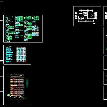 某地高层住宅楼电气设计cad全套施工图纸