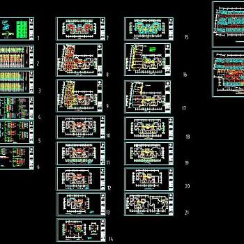 某小区高层住宅楼建筑电气设计cad施工图
