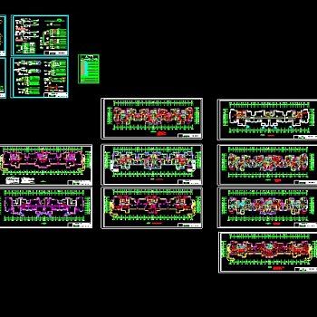 某小区高层住宅楼的电气照明设计图纸