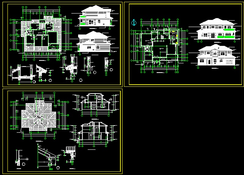 一套简单的砖混结构别墅建筑结构<a href=https://www.yitu.cn/su/7937.html target=_blank class=infotextkey>图纸</a>