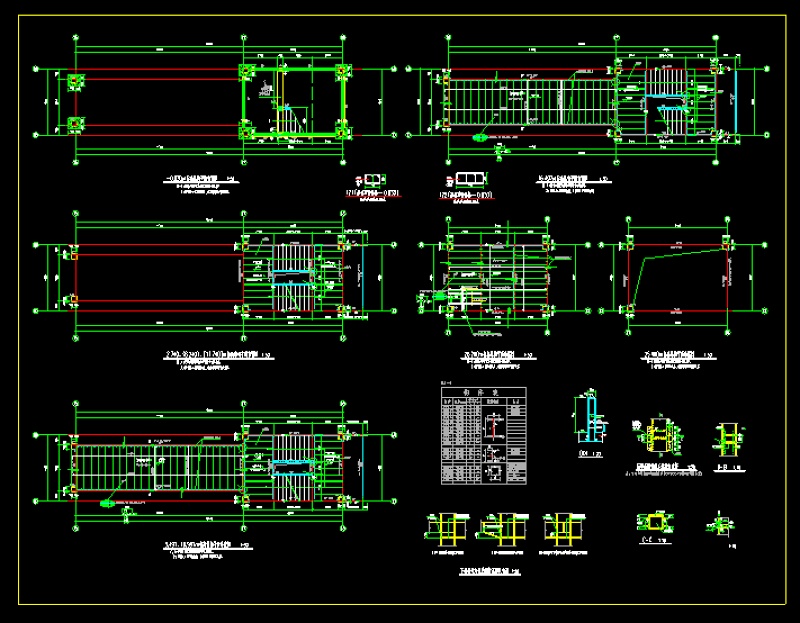 钢<a href=https://www.yitu.cn/sketchup/louti/index.html target=_blank class=infotextkey><a href=https://www.yitu.cn/su/6782.html target=_blank class=infotextkey><a href=https://www.yitu.cn/su/8159.html target=_blank class=infotextkey>楼</a>梯</a></a>及钢<a href=https://www.yitu.cn/su/8010.html target=_blank class=infotextkey>平台</a>结构cad施工<a href=https://www.yitu.cn/su/7590.html target=_blank class=infotextkey>设计</a>图