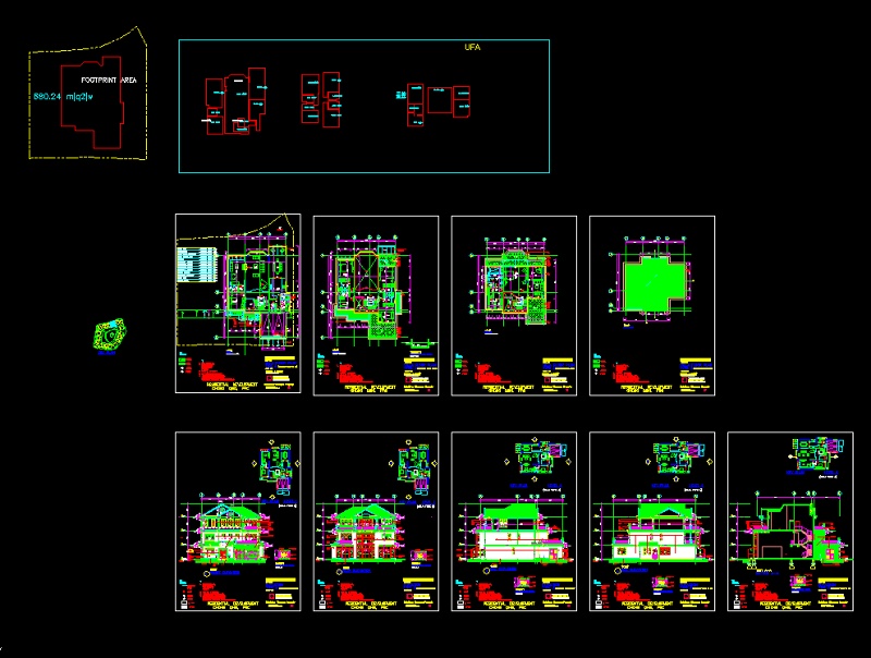 某<a href=https://www.yitu.cn/su/7872.html target=_blank class=infotextkey>地</a>区<a href=https://www.yitu.cn/sketchup/huayi/index.html target=_blank class=infotextkey>花</a>园A<a href=https://www.yitu.cn/su/7212.html target=_blank class=infotextkey>户型</a>别墅<a href=https://www.yitu.cn/su/7590.html target=_blank class=infotextkey>设计</a>cad全套建施图带效果图