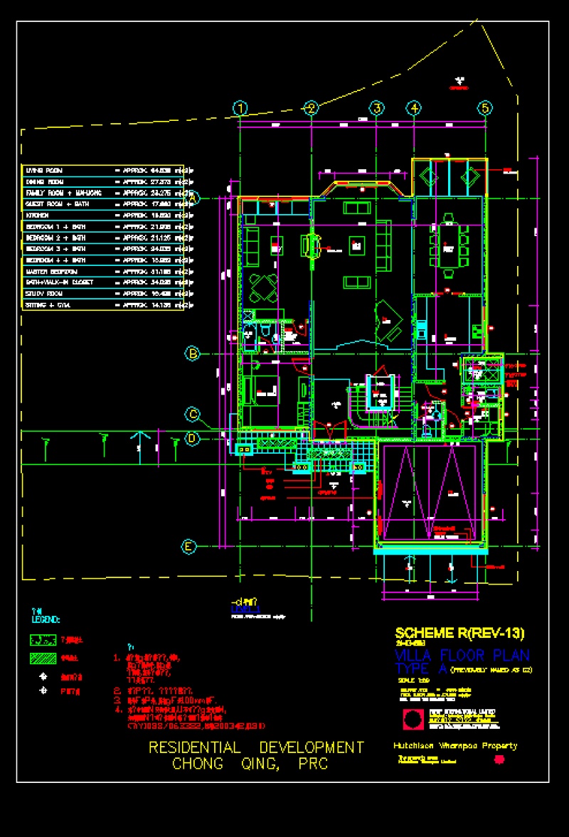 某<a href=https://www.yitu.cn/su/7872.html target=_blank class=infotextkey>地</a>区<a href=https://www.yitu.cn/sketchup/huayi/index.html target=_blank class=infotextkey>花</a>园A<a href=https://www.yitu.cn/su/7212.html target=_blank class=infotextkey>户型</a>别墅<a href=https://www.yitu.cn/su/7590.html target=_blank class=infotextkey>设计</a>cad全套建施图带效果图