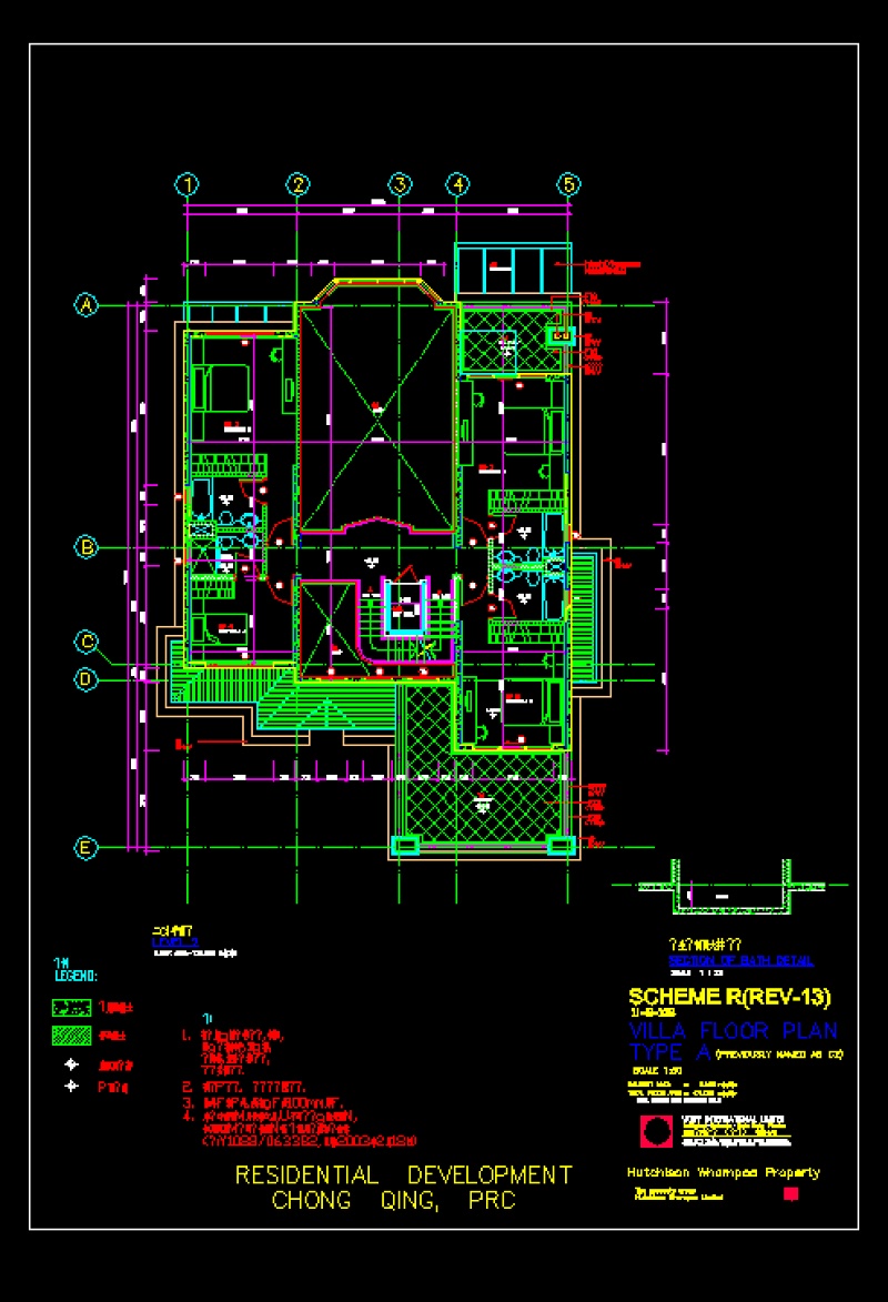 某<a href=https://www.yitu.cn/su/7872.html target=_blank class=infotextkey>地</a>区<a href=https://www.yitu.cn/sketchup/huayi/index.html target=_blank class=infotextkey>花</a>园A<a href=https://www.yitu.cn/su/7212.html target=_blank class=infotextkey>户型</a>别墅<a href=https://www.yitu.cn/su/7590.html target=_blank class=infotextkey>设计</a>cad全套建施图带效果图