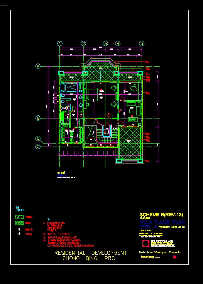 某<a href=https://www.yitu.cn/su/7872.html target=_blank class=infotextkey>地</a>区<a href=https://www.yitu.cn/sketchup/huayi/index.html target=_blank class=infotextkey>花</a>园A<a href=https://www.yitu.cn/su/7212.html target=_blank class=infotextkey>户型</a>别墅<a href=https://www.yitu.cn/su/7590.html target=_blank class=infotextkey>设计</a>cad全套建施图带效果图