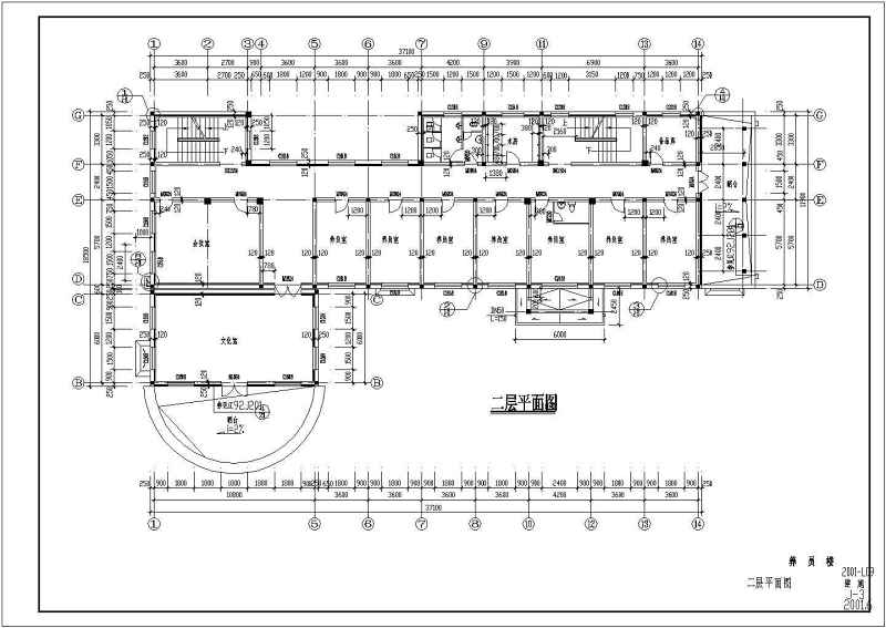 某市四层养老院建筑方案<a href=https://www.yitu.cn/su/7590.html target=_blank class=infotextkey>设计</a>施工CAD<a href=https://www.yitu.cn/su/7937.html target=_blank class=infotextkey>图纸</a>