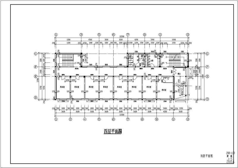 某市四层养老院建筑方案<a href=https://www.yitu.cn/su/7590.html target=_blank class=infotextkey>设计</a>施工CAD<a href=https://www.yitu.cn/su/7937.html target=_blank class=infotextkey>图纸</a>