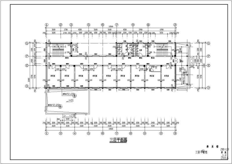 某市四层养老院建筑方案<a href=https://www.yitu.cn/su/7590.html target=_blank class=infotextkey>设计</a>施工CAD<a href=https://www.yitu.cn/su/7937.html target=_blank class=infotextkey>图纸</a>