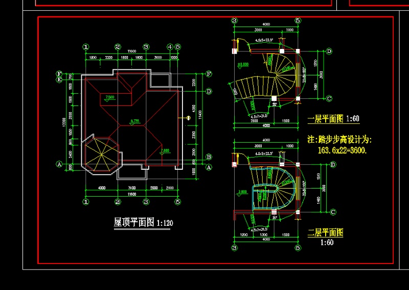 某现代风格两层私<a href=https://www.yitu.cn/su/8090.html target=_blank class=infotextkey>人</a><a href=https://www.yitu.cn/su/8193.html target=_blank class=infotextkey>小别墅</a>建筑<a href=https://www.yitu.cn/su/7590.html target=_blank class=infotextkey>设计</a>cad施工图带效果图