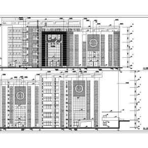 五层民族中医院建筑施工设计全套图（中医特色楼）