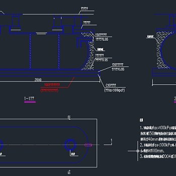 清扫口化粪池隔油池CAD图纸