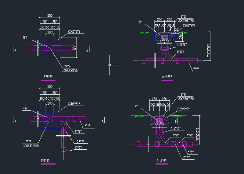 清扫口化粪池隔油池CAD<a href=https://www.yitu.cn/su/7937.html target=_blank class=infotextkey>图纸</a>