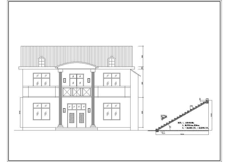 二层农村<a href=https://www.yitu.cn/su/8193.html target=_blank class=infotextkey>小别墅</a>建筑cad<a href=https://www.yitu.cn/su/7590.html target=_blank class=infotextkey>设计</a>图（全套）