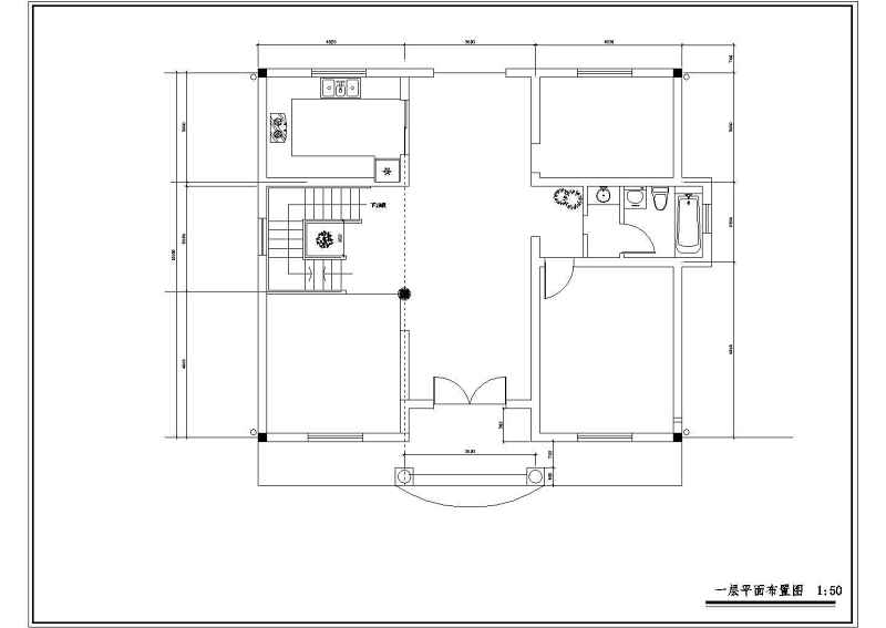 二层农村<a href=https://www.yitu.cn/su/8193.html target=_blank class=infotextkey>小别墅</a>建筑cad<a href=https://www.yitu.cn/su/7590.html target=_blank class=infotextkey>设计</a>图（全套）