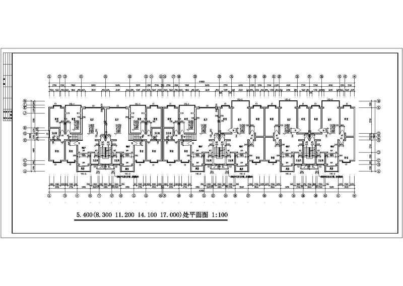 某六层砖混结构节能住宅<a href=https://www.yitu.cn/su/8159.html target=_blank class=infotextkey>楼</a>建筑<a href=https://www.yitu.cn/su/7590.html target=_blank class=infotextkey>设计</a>cad施工图