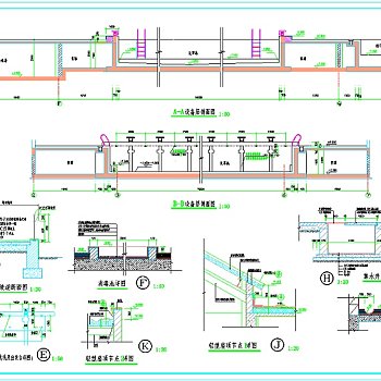 游泳池节点建筑图