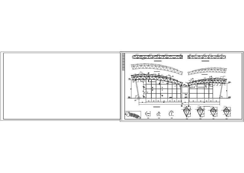 某大型会展中心DE区<a href=https://www.yitu.cn/su/8092.html target=_blank class=infotextkey>桁架</a>结构<a href=https://www.yitu.cn/su/7937.html target=_blank class=infotextkey>图纸</a>