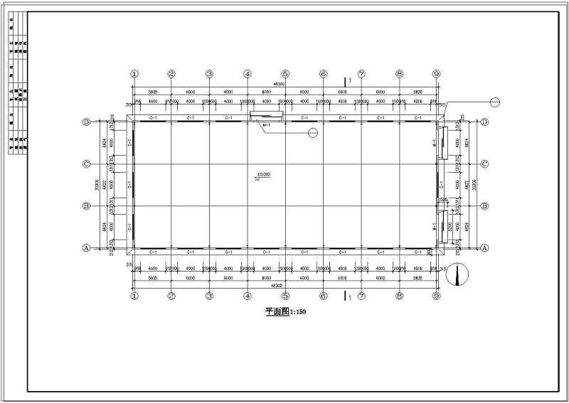 某轻<a href=https://www.yitu.cn/su/8096.html target=_blank class=infotextkey>钢结构</a>厂房结构<a href=https://www.yitu.cn/su/7937.html target=_blank class=infotextkey>图纸</a>