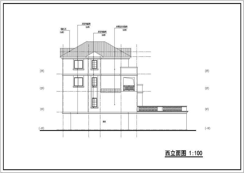 某私<a href=https://www.yitu.cn/su/8090.html target=_blank class=infotextkey>人</a><a href=https://www.yitu.cn/su/8193.html target=_blank class=infotextkey>小别墅</a><a href=https://www.yitu.cn/su/7590.html target=_blank class=infotextkey>设计</a>建筑施工图