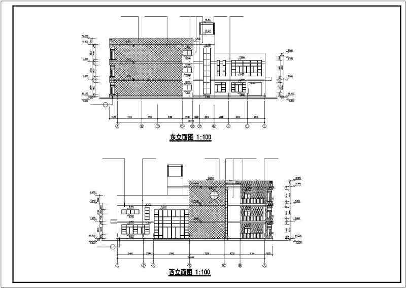 杭州市某地九班幼儿园建筑设计CAD施工图