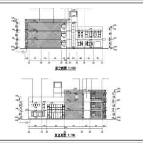 杭州市某地九班幼儿园建筑设计CAD施工图