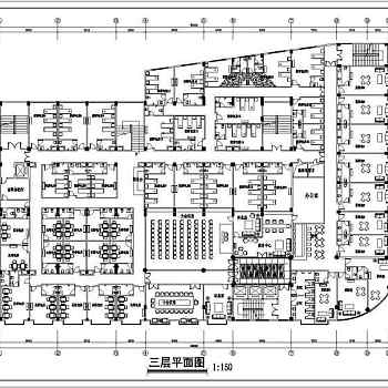 南方某休闲娱乐中心会所cad设计方案图